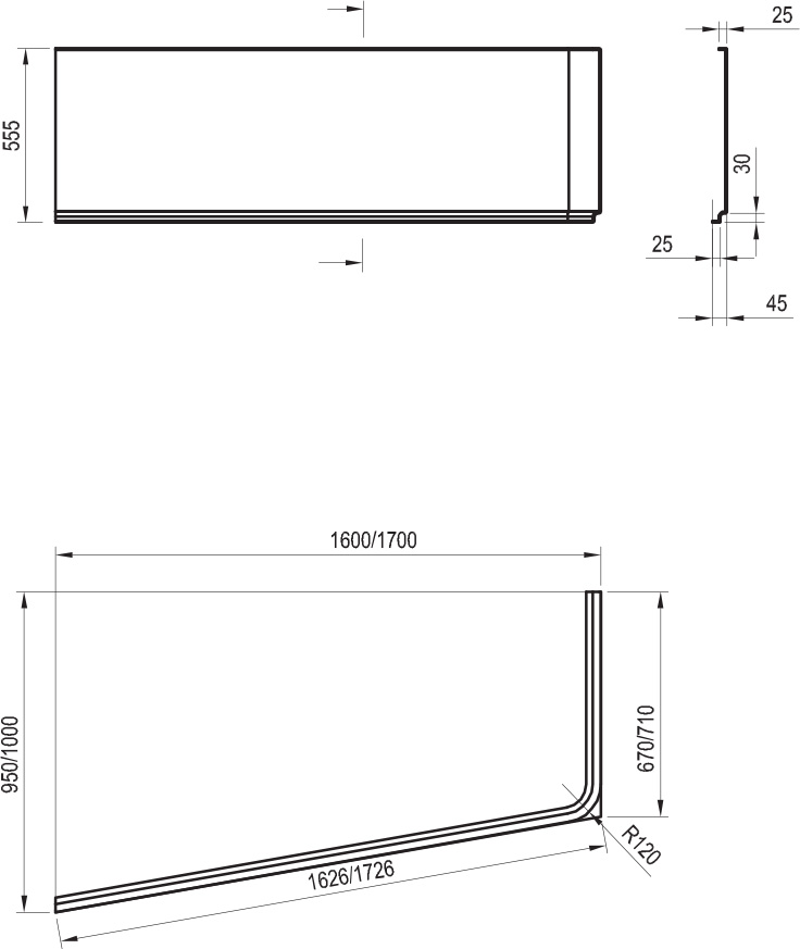 Panel A frontal 10° 170 I/D