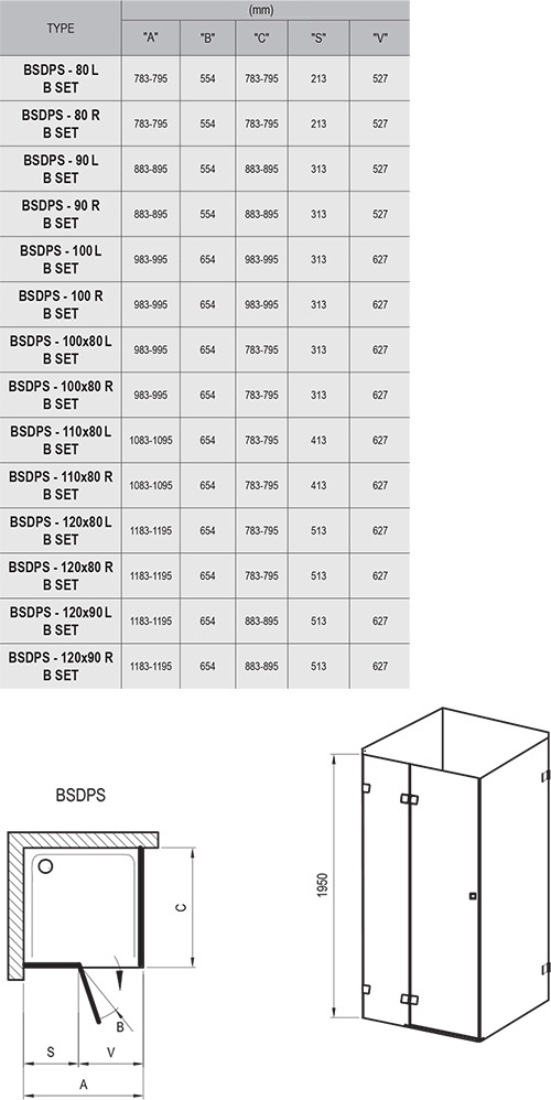 Brilliant BSDPS zuhanykabin fix fallal