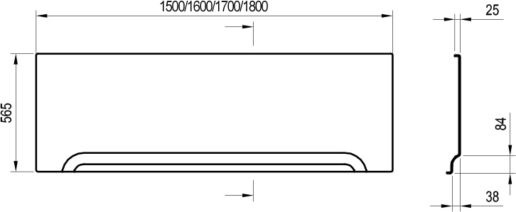 Panel A frontal Classic U 150