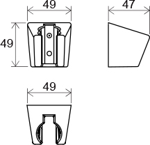 Soporte de ducha de plástico