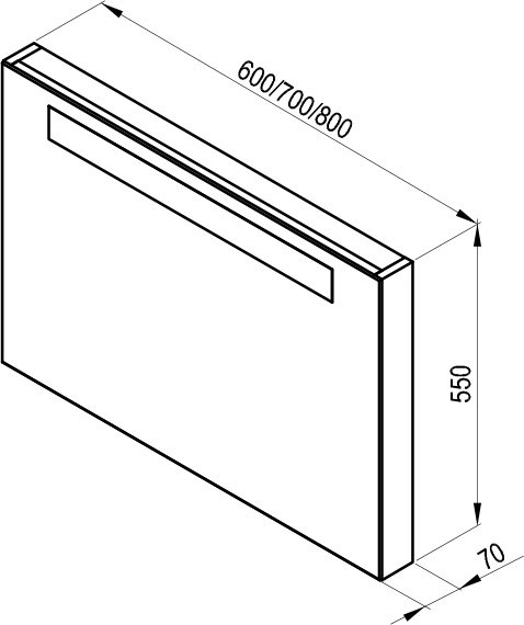 Zrkadlo Classic 600/700/800