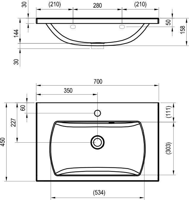 Lavabo Classic II 700