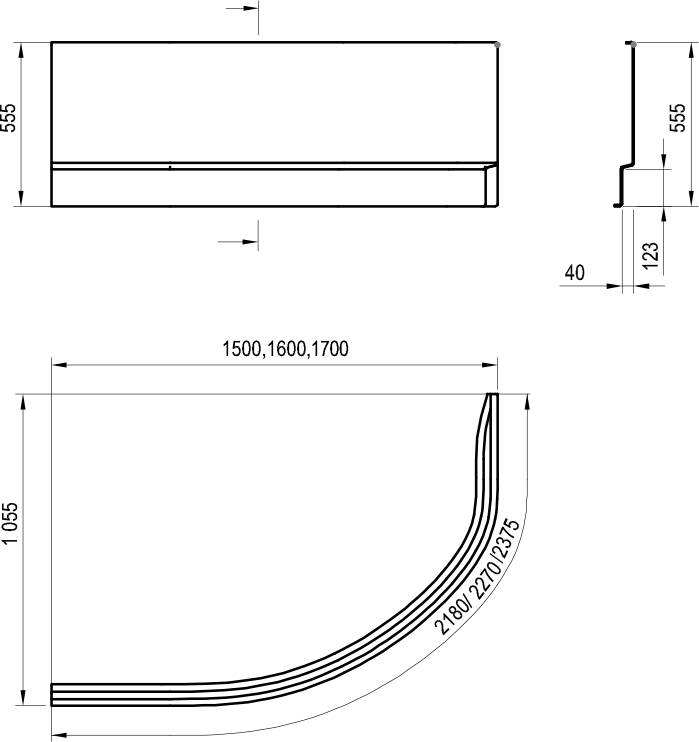 Panel A Rosa II 150 L/P