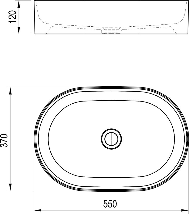 Ceramic Slim O kerámiamosdó