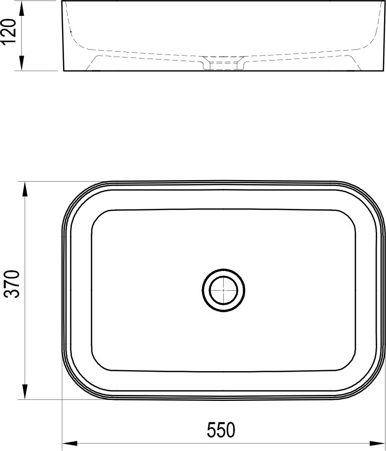 Keramické umývadlo Ceramic Slim R