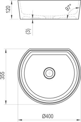 Umývadlo Moon 1C