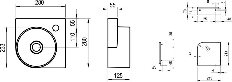 Yard 280 C kézmosó