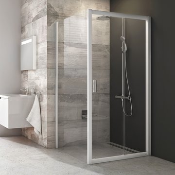 Sprchové dvere s pevnou stenou Blix BLDP2+BLPS